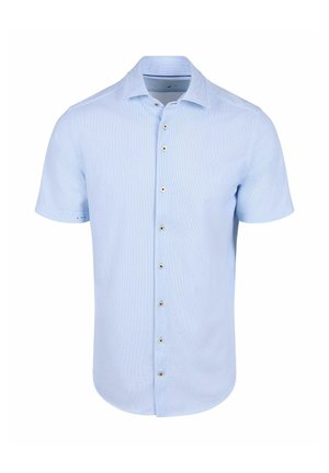 R2 Amsterdam R2 SHORT SLEEVE SHIRT SEERSUCKER LIGHT BLUE - Overhemd - lichtblauw