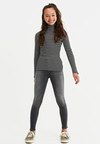 WE Fashion - MYLA RIBIPE - Longsleeve - black Miniatuurafbeelding 1