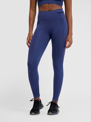 Hummel TIF SEAMLESS HIGH WAIST  - Tights - blue indigo
