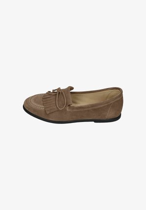 Espadrij l´originale, ESPADRIJ L'ORIGINALE DAMEN MOCASSIN VELOUR TABACCO - Slipper - tabacco