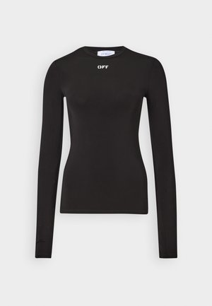 STAMP SKIN CREW - Langærmet T-shirt - black/white