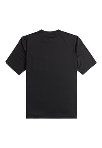 Svart kortärmad T-shirt i mjuk bomullstyg. Har en klassisk rund nacke och minimala sömnadsdetaljer på baksidan.