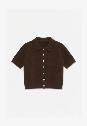 Vero Moda, CARDIGAN VMELLY KNIT CARDIGAN - Cardigan - chocolate fondant