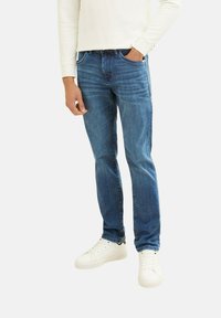 TOM TAILOR TTJOSH Slim - Blugi slim fit - used mid stone blue denim