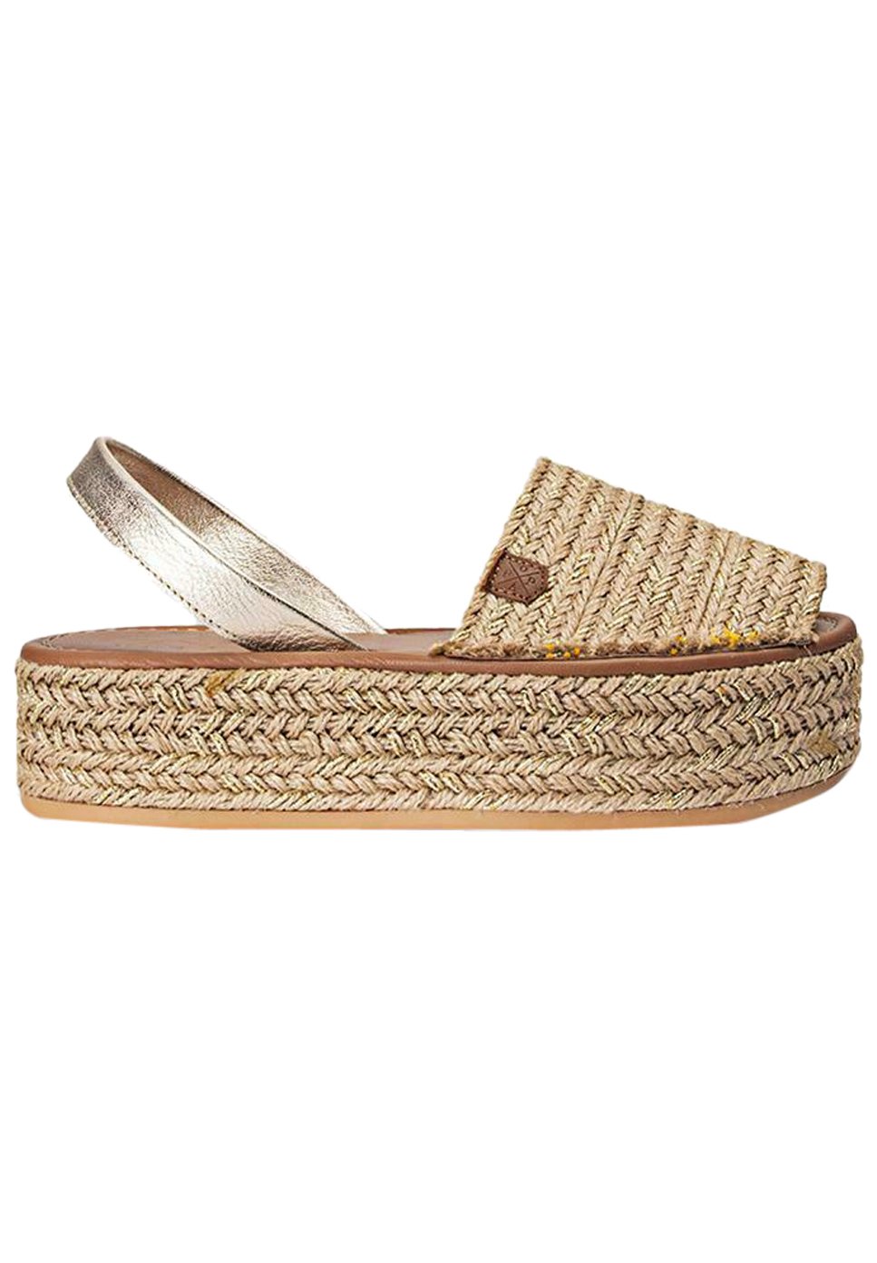POPA CHIARA - Sandalias con plataforma - dorado/marrón - Zalando.es