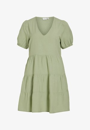VILA, Short Short-sleeved - Hverdagskjole - smoke green