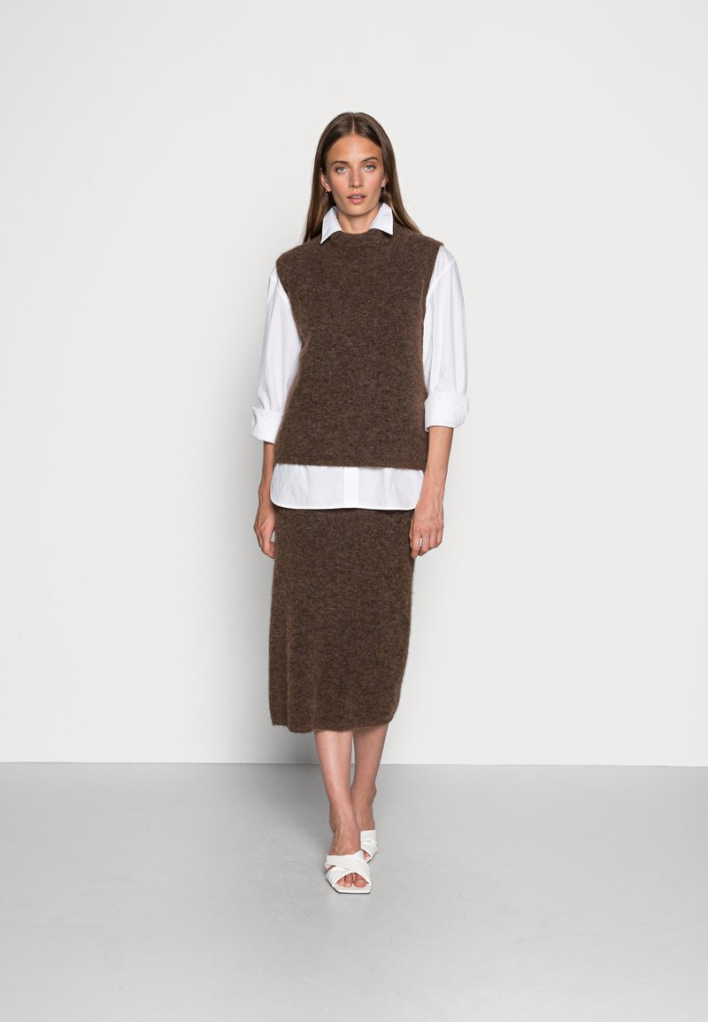Damen Strickjacken | Stylein ELLI Strickpullover brown/dunkelbraun - NQ70106 Damen Strickjacken | Stylein ELLI Strickpullover brown/dunkelbraun - NQ70106