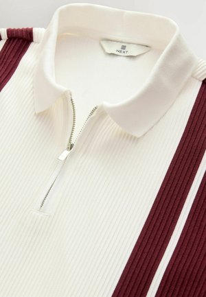 Next VERITCAL STRIPE - REGULAR FIT - Poloshirts - burg white