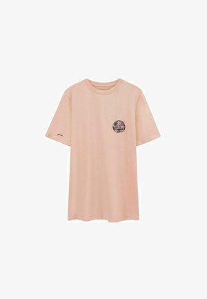 Surf Inc. WITCHES WAVES-PEACH OG S - T-shirt z nadrukiem