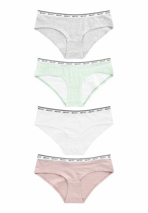 Next STRIPE SHORT RICH LOGO FOUR PACK - Braguitas - white grey green pink