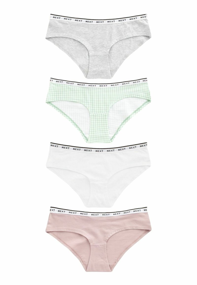 Next RICH LOGO KNICKERS FOUR PACK - Fecskék - white grey green pink