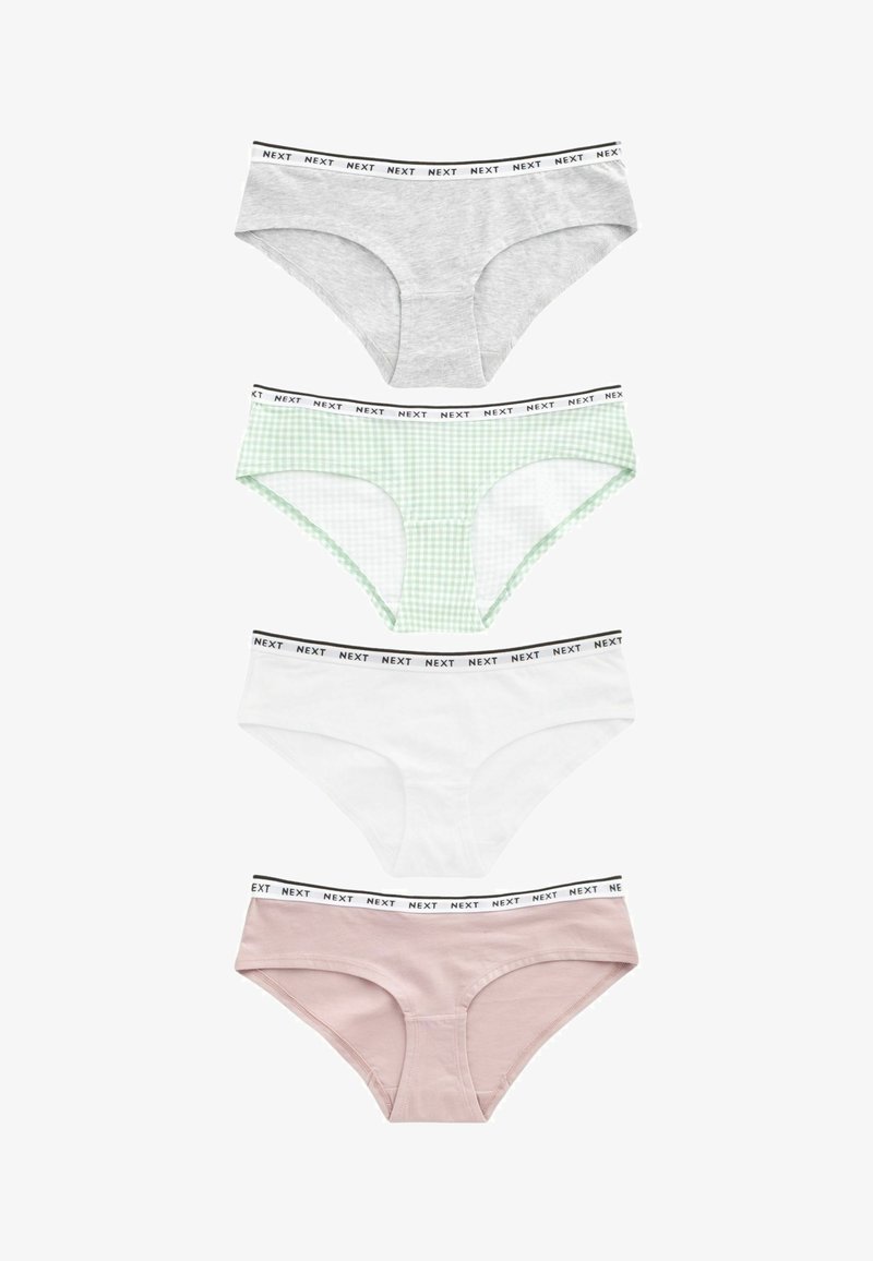Next RICH LOGO KNICKERS FOUR PACK - Fecskék - white grey green pink
