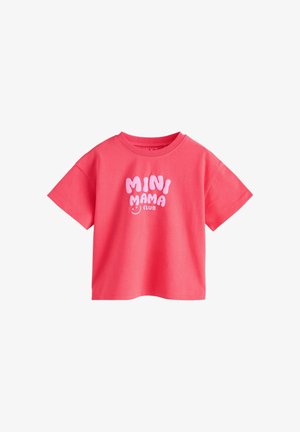 Next, REGULAR FIT - SMILE SLOGAN T-SHIRT . - Printtipaita - bright pink