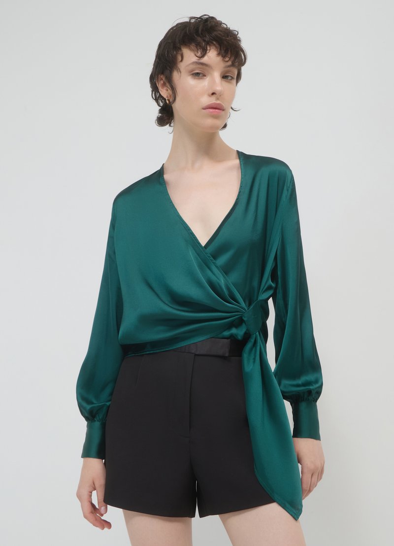 Calliope CROISÉ AVEC CEINTURE - Bluse - vert