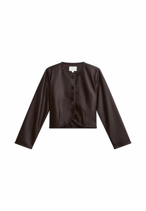 Dobber, LALA JACKET - Imiteret læderjakke - dark brown
