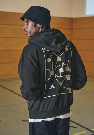 SELECT FOUNDATION FLEECE - Felpa con cappuccio - black