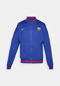 FC BARCELONA ACADEMY PRO HOME ANTTHEM JACKET - Klub merchandise - deep royal blue/noble red/midwest gold-coloured