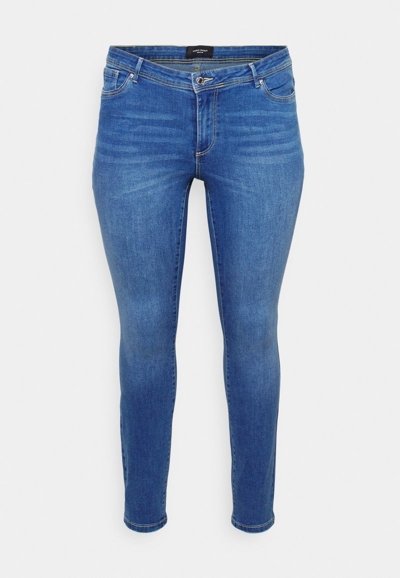 Vero Moda Curve VMFANYA - Vaqueros Slim Fit - Medium Blue Denim/blue Denim