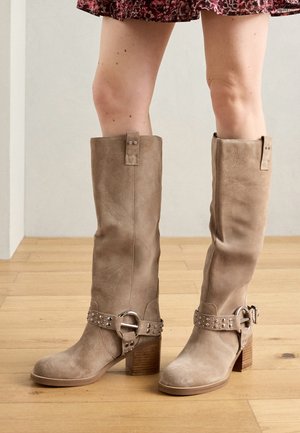 Alma en Pena Bottes de cowboy / motard - beige