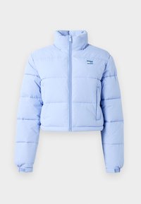 FLAG BACK CROP PUFFER - Vinterjacka - vintage iris