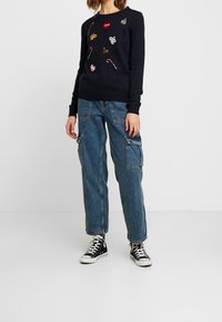 Vero Moda Stickad tröja - dark blue