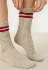 Part Two Socken - natural melange stripe