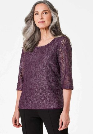 GOLDNER MIT ZARTEM GLANZ - Bluse - purple