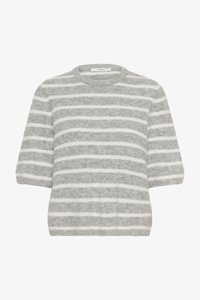 Selezionato, light grey mel/white striped