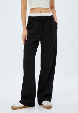 Koton WIDE LEG - Housut - black