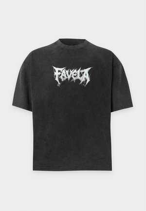 FAVELA, EMBRIO - Μπλουζάκι με στάμπα - black washed
