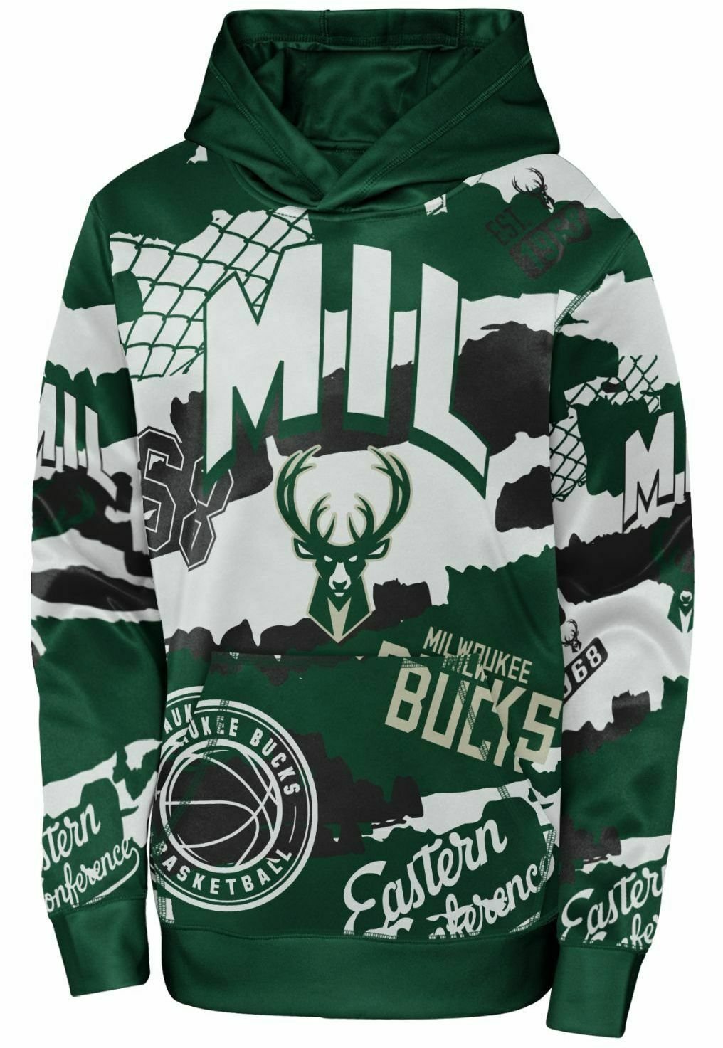 Outerstuff NBA SUBLIMATED THE LIMIT MILWAUKEE BUCKS Hoodie