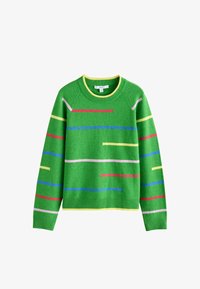 Unselected, green multi stripe