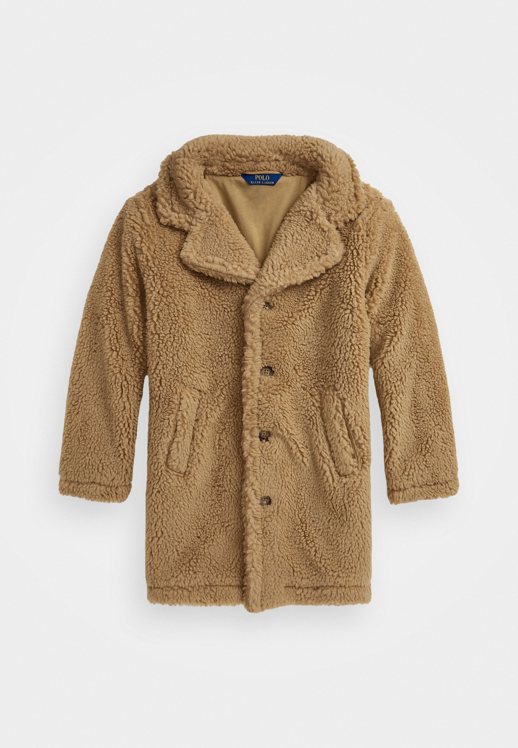 Polo Ralph Lauren TEDDY FLEECE COAT Cappotto invernale tan