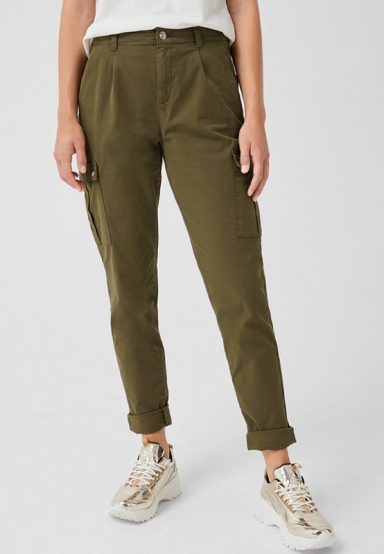 s.Oliver Cargobyxor - dark green