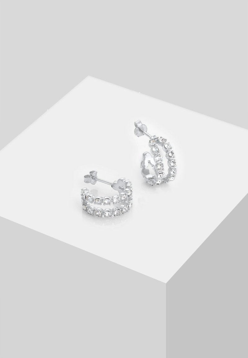 Damen Halsketten | Elli GLASS CRYSTAL Ohrringe silver-coloured/silberfarben - LK28442 Damen Halsketten | Elli GLASS CRYSTAL Ohrringe silver-coloured/silberfarben - LK28442