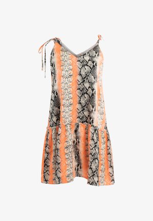 IZIA, IZIA MINIKLEID MIT SCHLANGENPRINT - Freizeitkleid - orange mehrfarbig