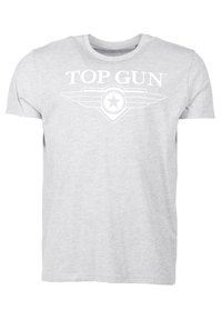 TOP GUN Printtipaita - grey mélange