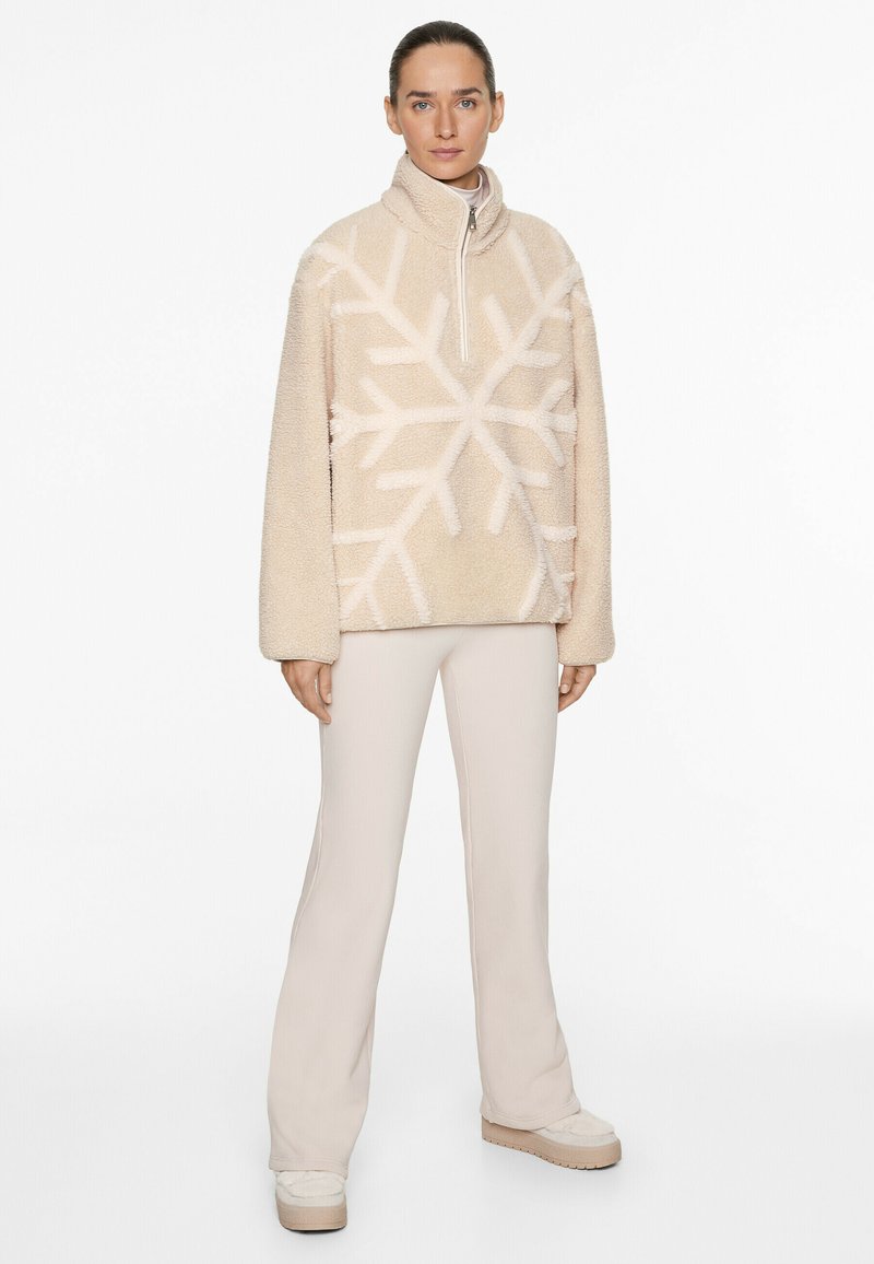 OYSHO Fleecepullover - stone/stein - Zalando.de