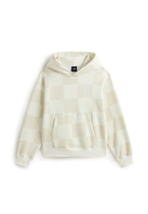 Vans, TONAL CHECK STRETCH LOGO PULLOVER. - Sweat à capuche - natural