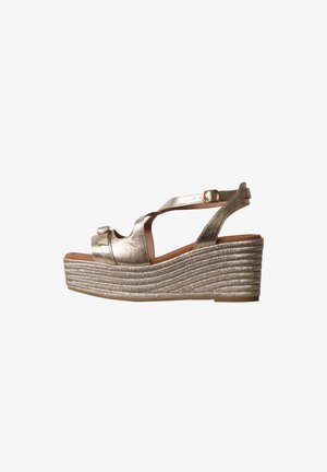 Emilie Karston, SANDALES COMPENSÉES EMILIE KARSTON NAPOLIE - Sandalias con plataforma - platine