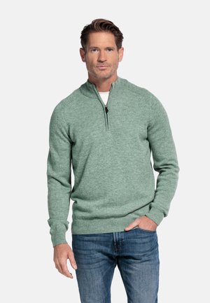STANDAARD LANGE MOUW REGULAR FIT  GEMELEERD - Sweater - misty green