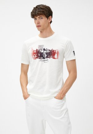 CREW NECK  - Camiseta estampada - white