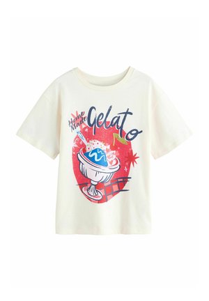 GRAPHIC - Marškinėliai su spaudiniu - ecru white gelato