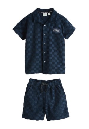 Baker by Ted Baker, REGULAR FIT - NAVY TOWELLING SHIRT AND SHORTS SET . - Pyjama top - navy