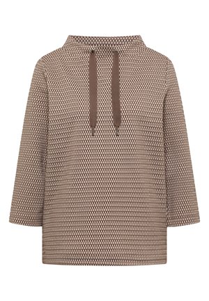 Cecil, 3/4-ARM SHIRT MIT FUNNEL NECK UND STRUKTUR - Longsleeve - urban taupe