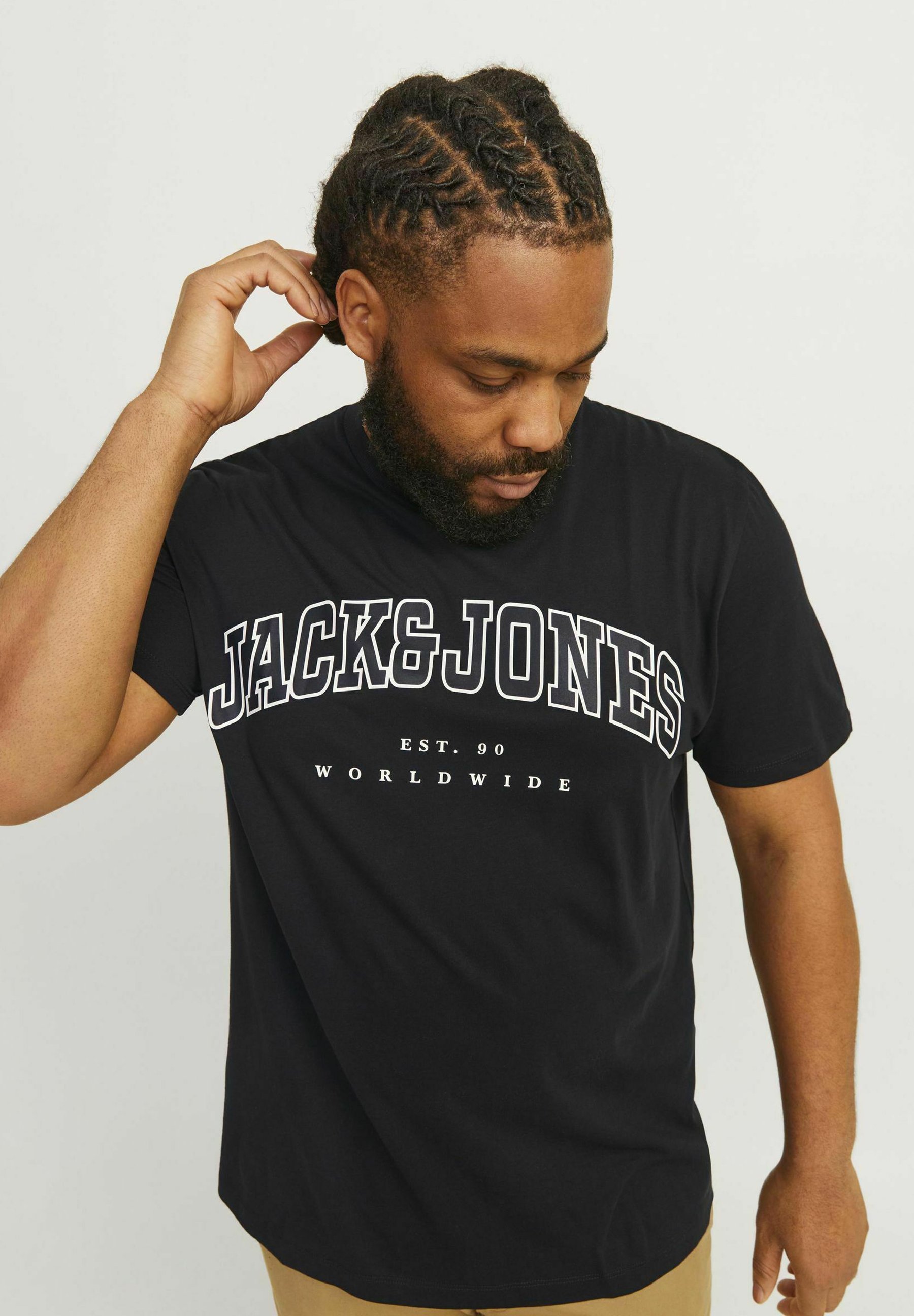 JACK & JONES Jjecaleb Varsity Tee T-shirt Uomo Girocollo Cotone