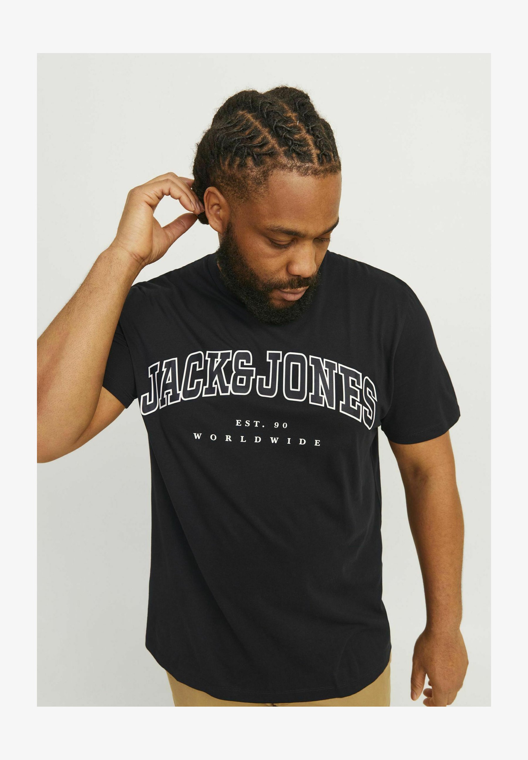 JACK & JONES Jjecaleb Varsity Tee T-shirt Uomo Girocollo Cotone