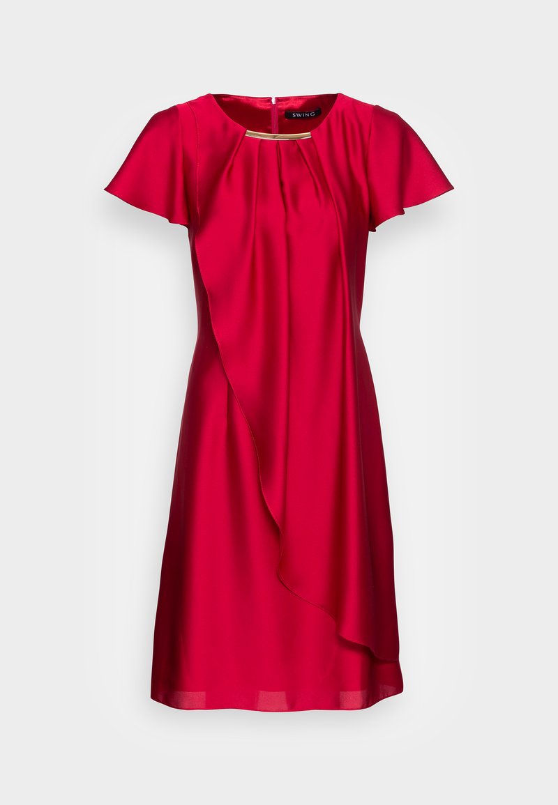 Swing Cocktailjurk donkerroze