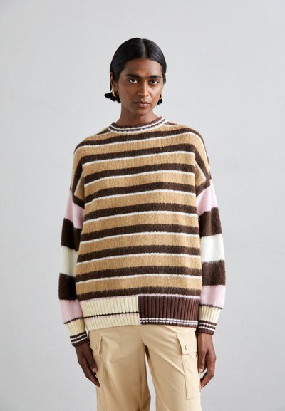 Stine Goya LONG SLEEVE CREW NECKLINE STRIPES - Strikkegenser - multi-coloured