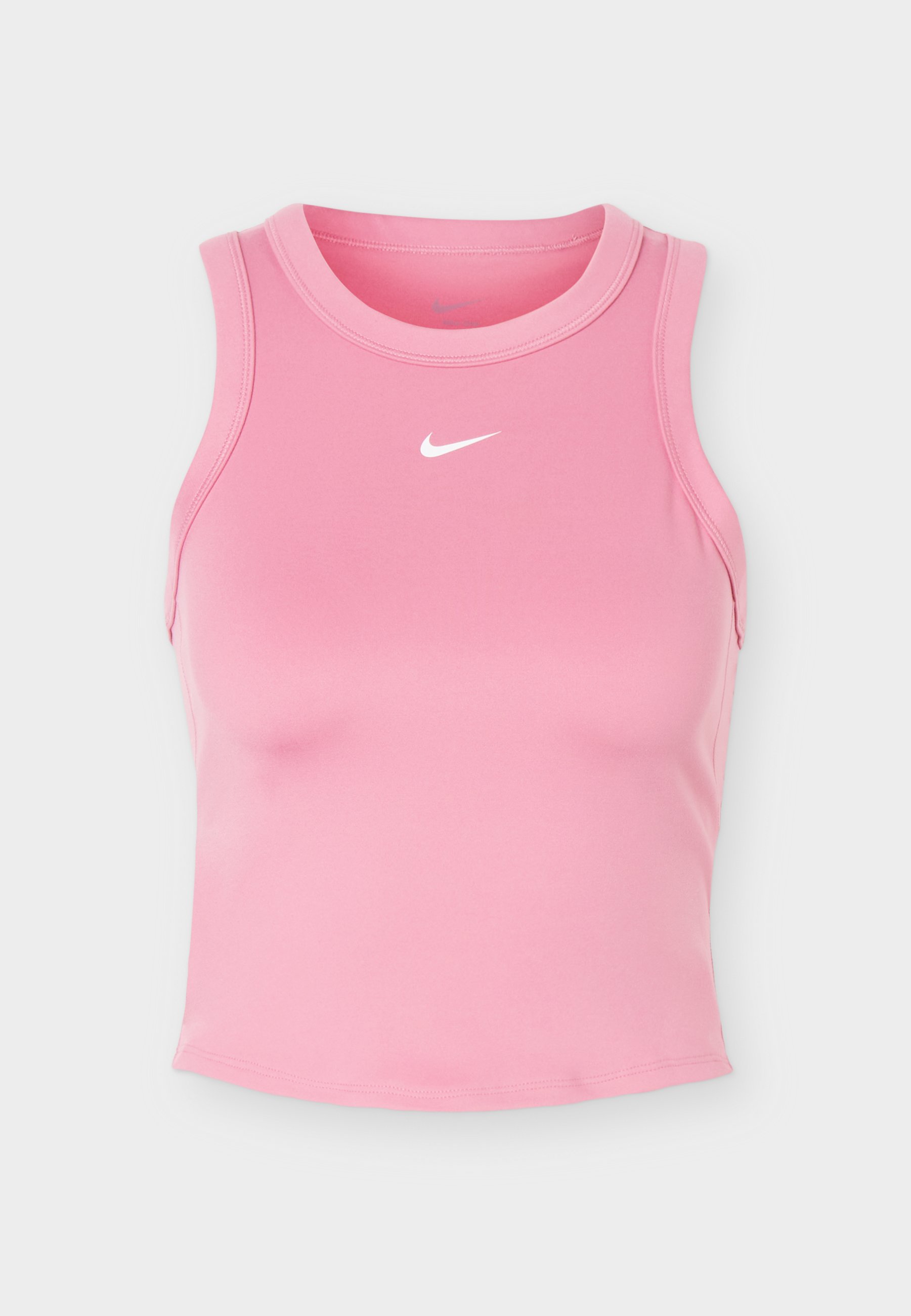 Nike Performance ONE FITTED CROP TANK - Top - peony/white